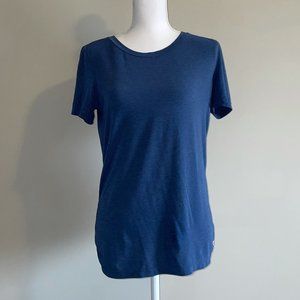 GapFit Breathe Navy Blue Moisture Wicking Scoopneck Short Sleeve T-Shirt Small